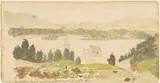 Seth Eastman, Constitution Island and Foundry from West Point, New York