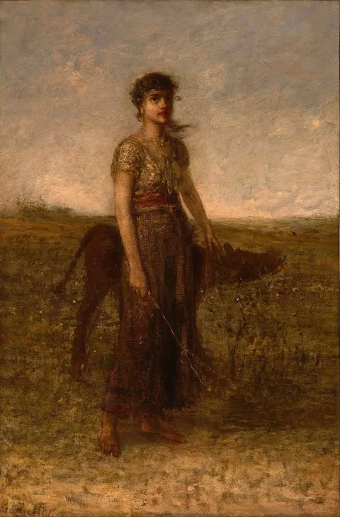 George Fuller, Girl and Calf