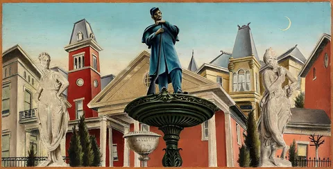 Clarence Carter, Homes, Past and Present (mural study, Portsmouth, Ohio Post Office)