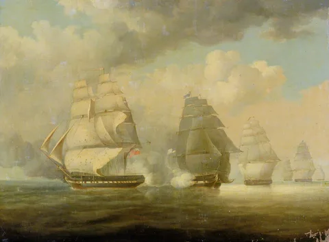 William John Huggins, Escape of HMS Belvidera, 23 June 1812