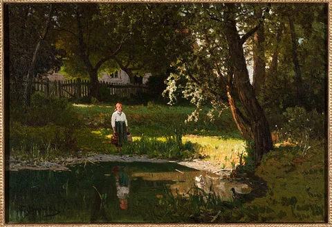 Walery Brochocki, Girl at a pond