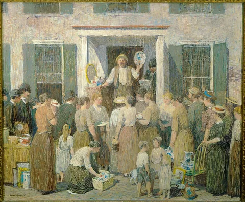 Robert Spencer, The Auction