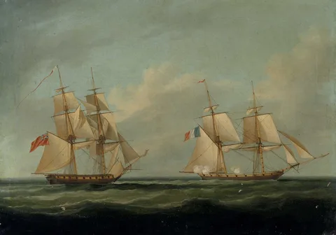 Francis Sartorius, HMS Curieux captures the Dame Ernouf, 8 February 1805