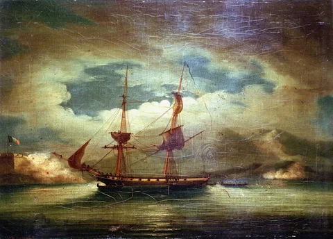 Francis Sartorius, Cutting out the 'Curieux' at Martinique, 3 February 1804