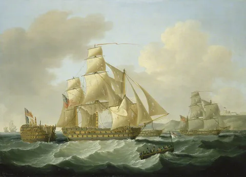 Francis Sartorius, Strachan's Action after Trafalgar, 4 November 1805: Bringing Home the Prizes