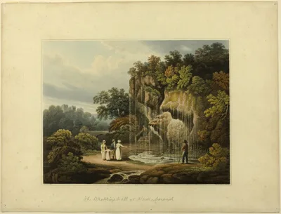 Francis Nicholson, The Dropping Well at Knar Knarcsborough