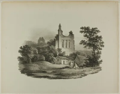 Francis Nicholson, Byland Abbey, Yorkshire