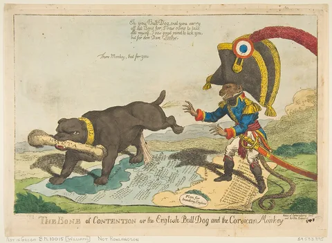 Charles Williams, The Bone of Contention or the English Bull Dog and the Corsican Monkey