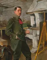 Stanisław Janowski, Self-Portrait in the Trenches