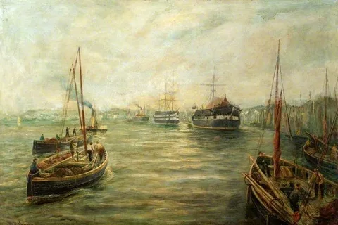 Bernard Benedict Hemy, Harbour Scene