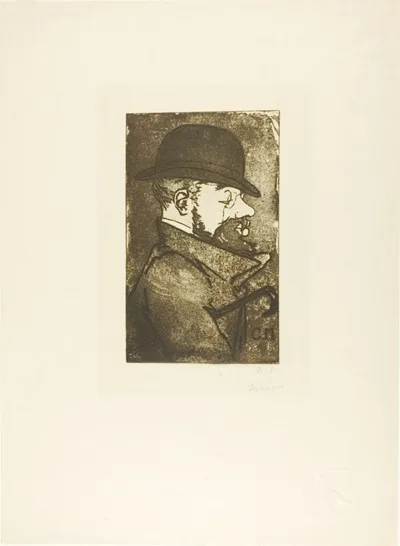 Charles Maurin, Portrait of Toulouse-Lautrec, from the first album of L'Estampe originale