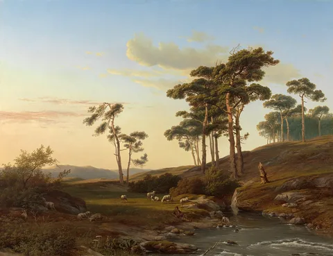 Cornelis Lieste, Avondstemming met herder