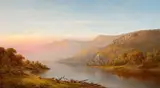 Charles Wilson Knapp, Mountain River Scene (Autumn on the Hudson)