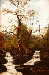 Niels H. Christiansen, A woodland stream.