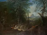 Maximilian Joseph Schinnagl, Forest Landscape "Morning"