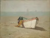 Charles Edwin Lewis Green, Winter Dory, King's Beach, Swampscott, Massachusetts