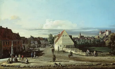 Bernardo Bellotto, View of Pirna with the Fortress of Sonnenstein