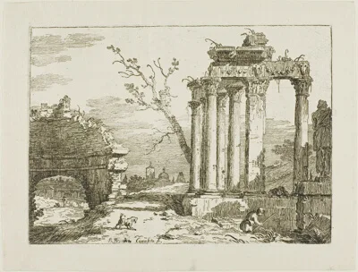 Bernardo Bellotto, Landscape with Ruins
