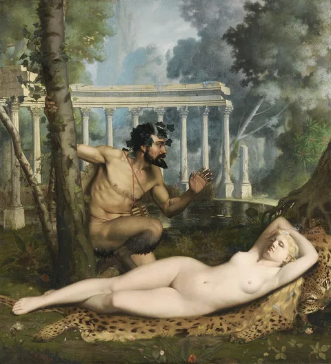 Adolphe Alexandre Lesrel, Pan and Venus