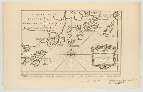 Jacques Nicolas Bellin, Carte des isles qui sont a l'embouchure de la riviere de Canton
