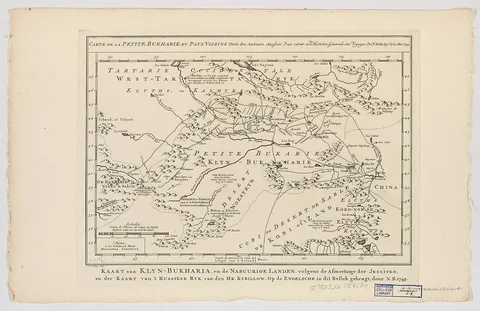 Jacques Nicolas Bellin, Carte de la petite Bukharie et pays voisins