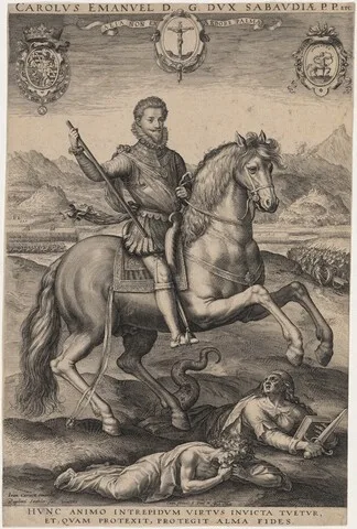 Aegidius Sadeler, Charles Emmanuel, Prince of Piedmont
