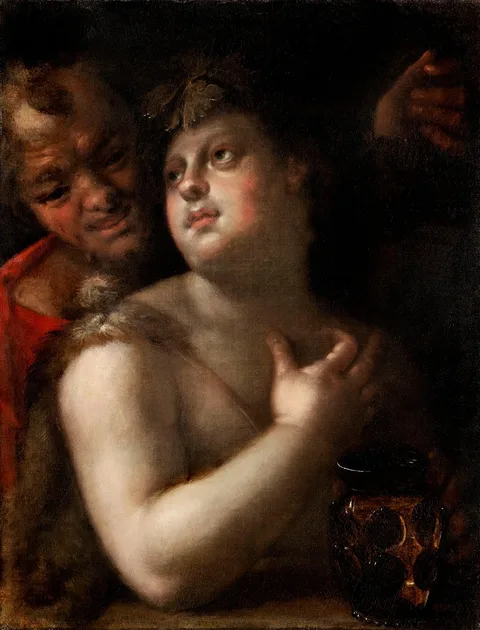 Hans von Aachen, Bacchus with Silenus