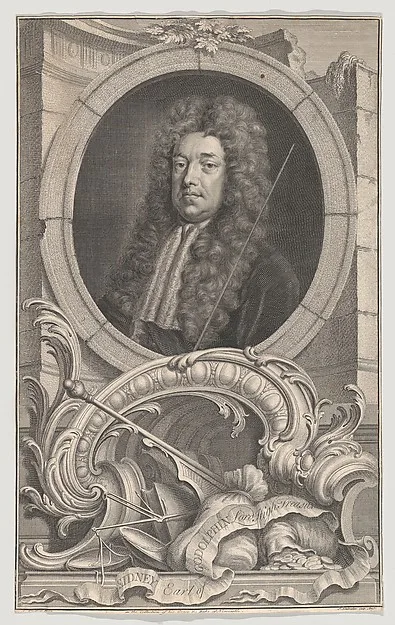 Jacobus Houbraken, Sidney, Earl of Godolphin, Lord High Treasurer