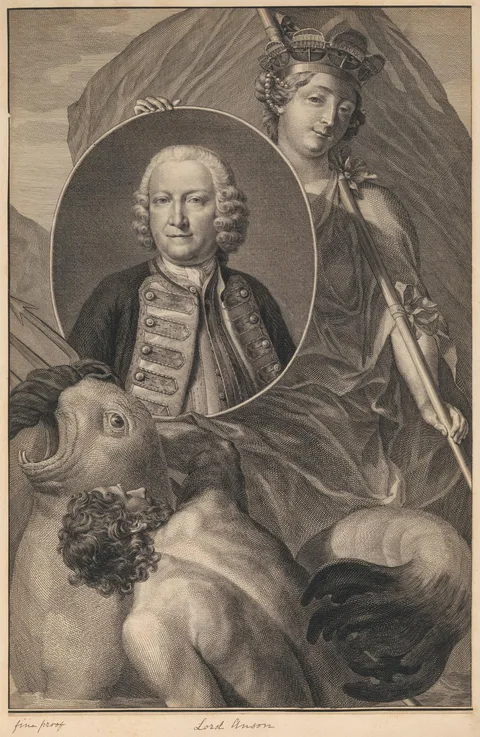 Jacobus Houbraken, George Anson, first Baron Anson