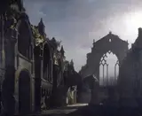 Louis Daguerre, The Ruins of Holyrood Chapel