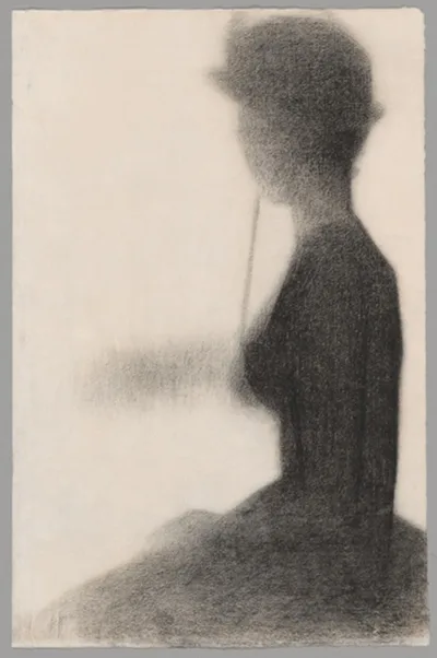 Georges Seurat, Seated Woman with a Parasol (study for La Grande Jatte)