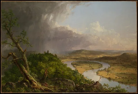 Thomas Cole, View from Mount Holyoke, Northampton, Massachusetts, after a Thunderstorm—The Oxbow