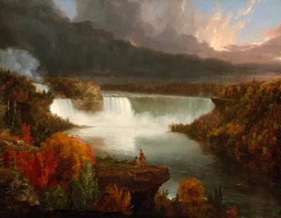 Thomas Cole, Distant View of Niagara Falls