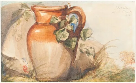 John Everett Millais, Study of a Pottery Jug [recto]