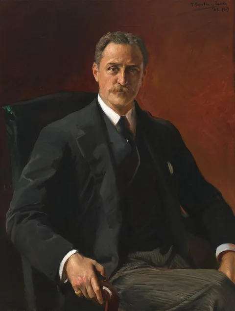 Joaquín Sorolla, Portrait of Robert Bacon, 39th Secretary of State under President Theodore Roosevelt