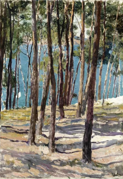 Joaquín Sorolla, Pine trees, Galicia