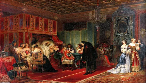 Paul Delaroche, Cardinal Mazarin dying