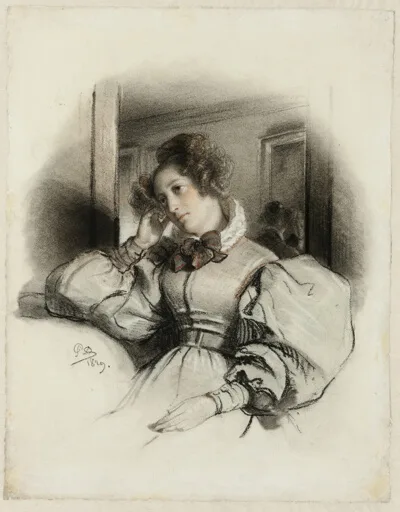 Paul Delaroche, Portrait de Mme. E. D.
