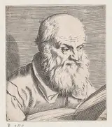 Agostino Carracci, Bust of an Old Man