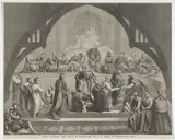 George Frederic Watts, "The School of Legislation" in Lincoln's-Inn Hall, from "Illustrated London News"