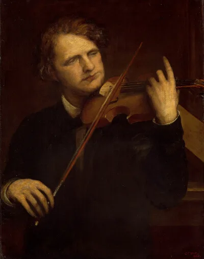 George Frederic Watts, A Lamplight Study: Herr Joachim