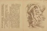 Louis Anquetin, Dancing Nude and Advertisement for Eugène Verneau's "Estampes décoratives" [verso]