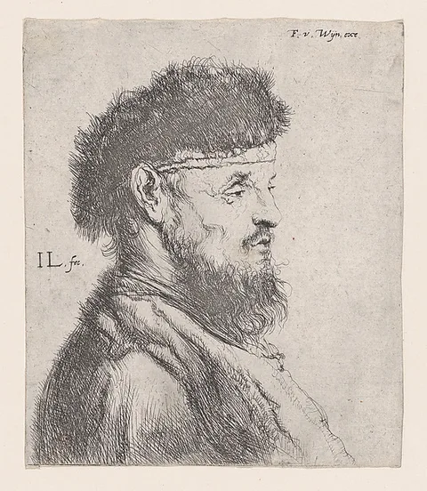 Jan Lievens, Bust of a Man with a Fur Cap