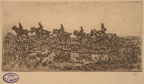 George Hendrik Breitner, Hussars Riding Single File