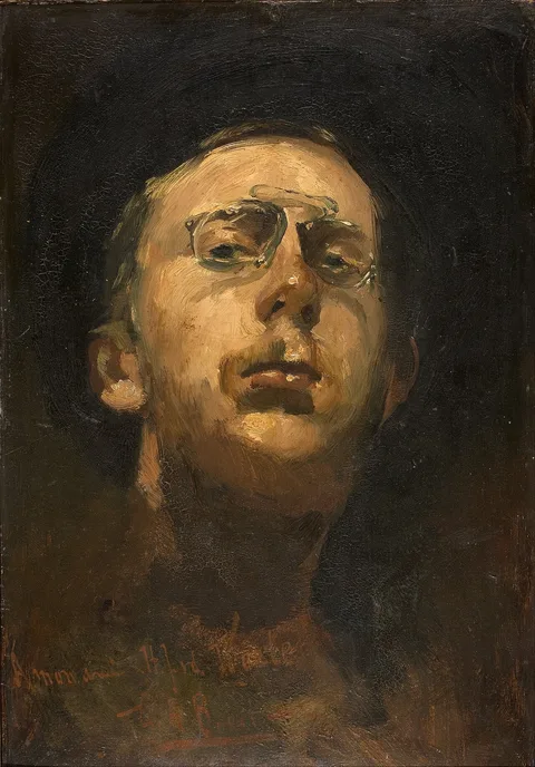 George Hendrik Breitner, Self-portrait with pince-nez