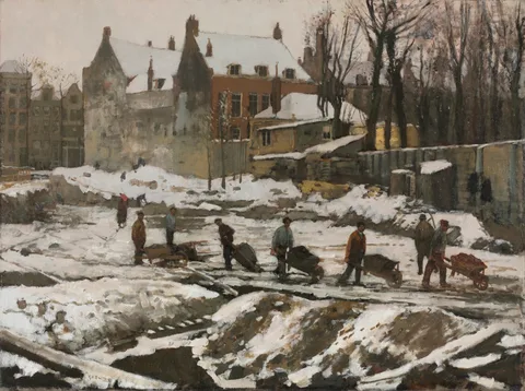 George Hendrik Breitner, Construction Site in Amsterdam