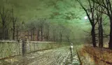 John Atkinson Grimshaw, A Moonlit Evening