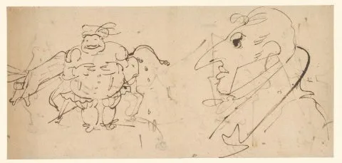 Carle Vernet, Karikaturen