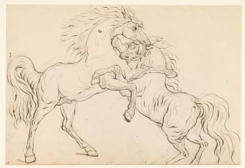Carle Vernet, Twee vechtende hengsten