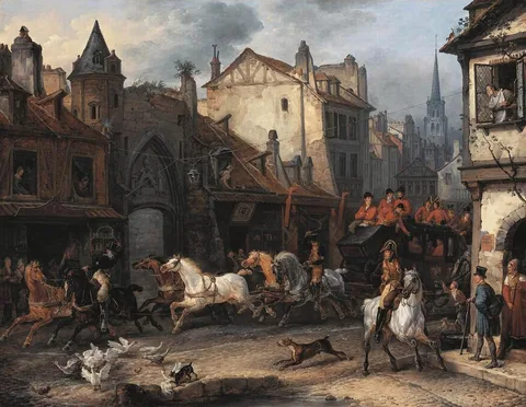 Carle Vernet, Return from the hunt